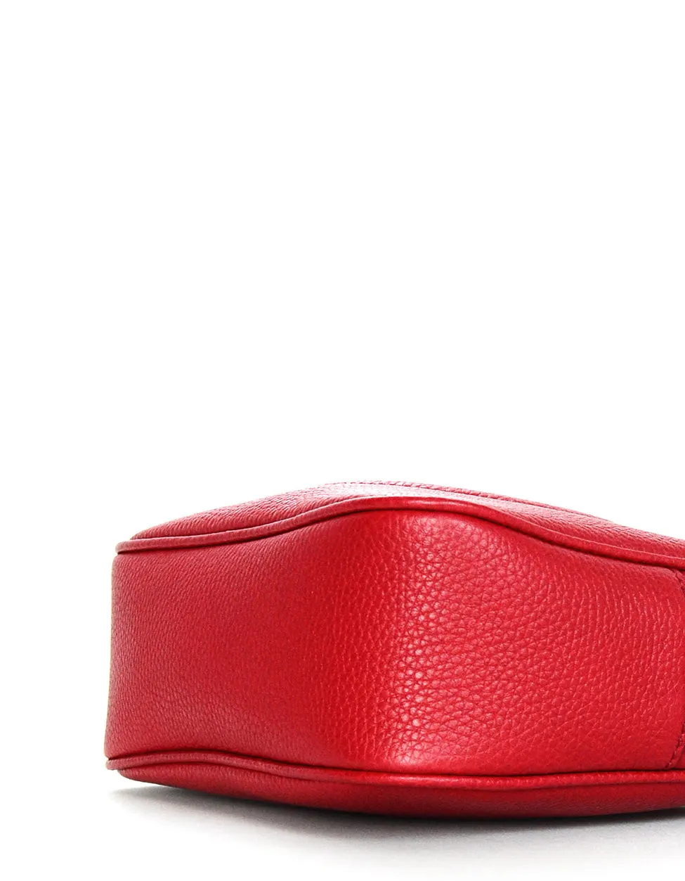 Gucci Red Pebbled Calfskin Leather Soho Disco Crossbody Bag