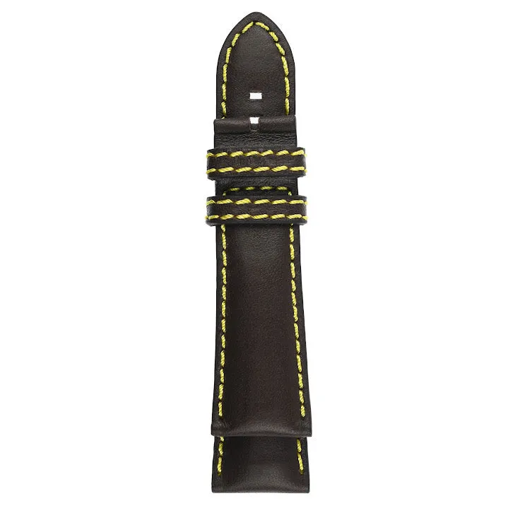 GV2 24mm Stitched Leather Strap
