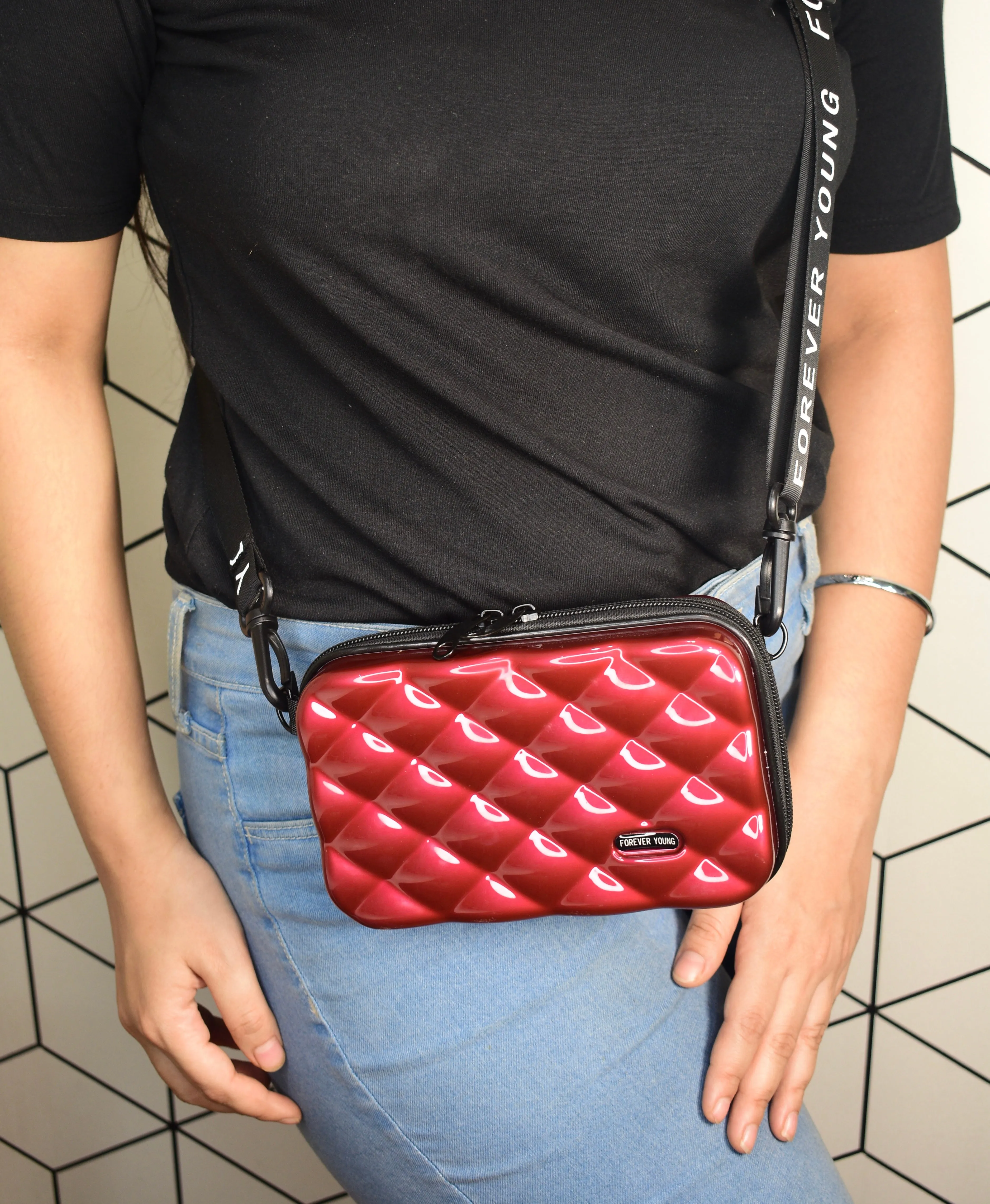 Hard Shell Luggage Sling Bag