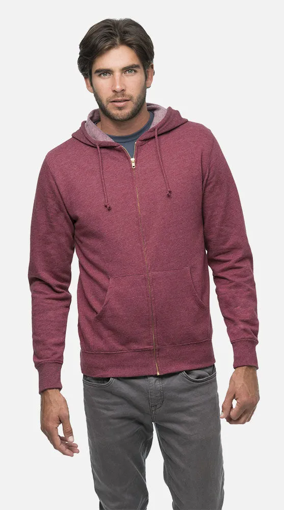 Heathered Full-Zip Hoody, EC5680
