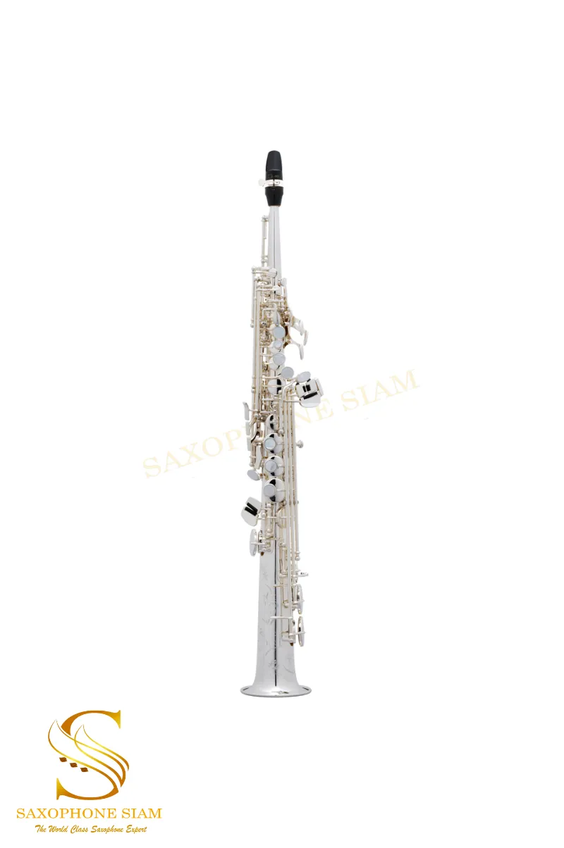 HENRI SELMER PARIS SUPER ACTION 80 SERIES II SOPRANO SAXOPHONE SILVER PLATED