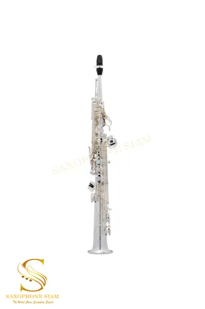 HENRI SELMER PARIS SUPER ACTION 80 SERIES II SOPRANO SAXOPHONE SILVER PLATED