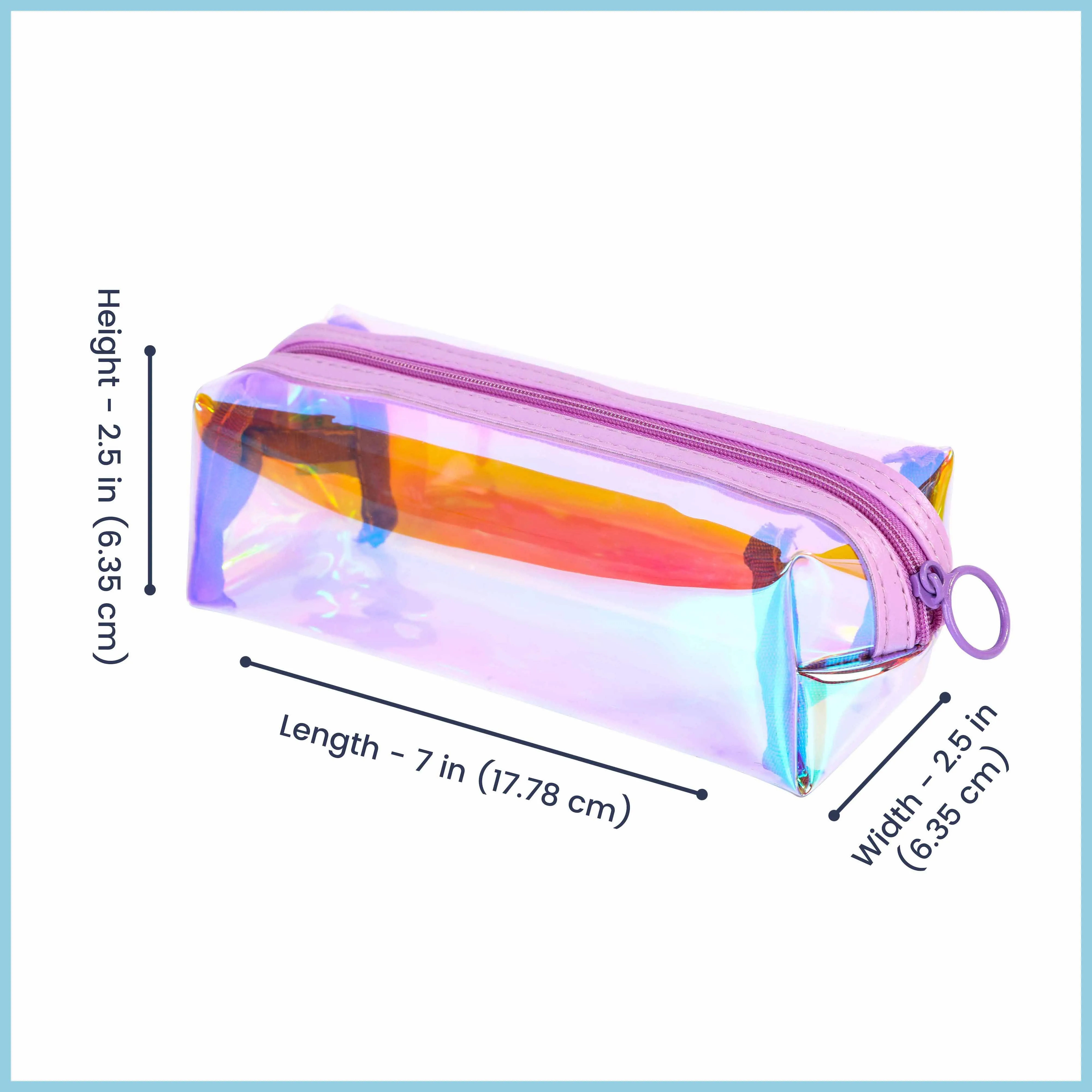 Holographic Clear Makeup Pouch and Pencil Case