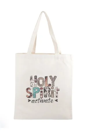HOLY SPIRIT PRINT TOTE BAG