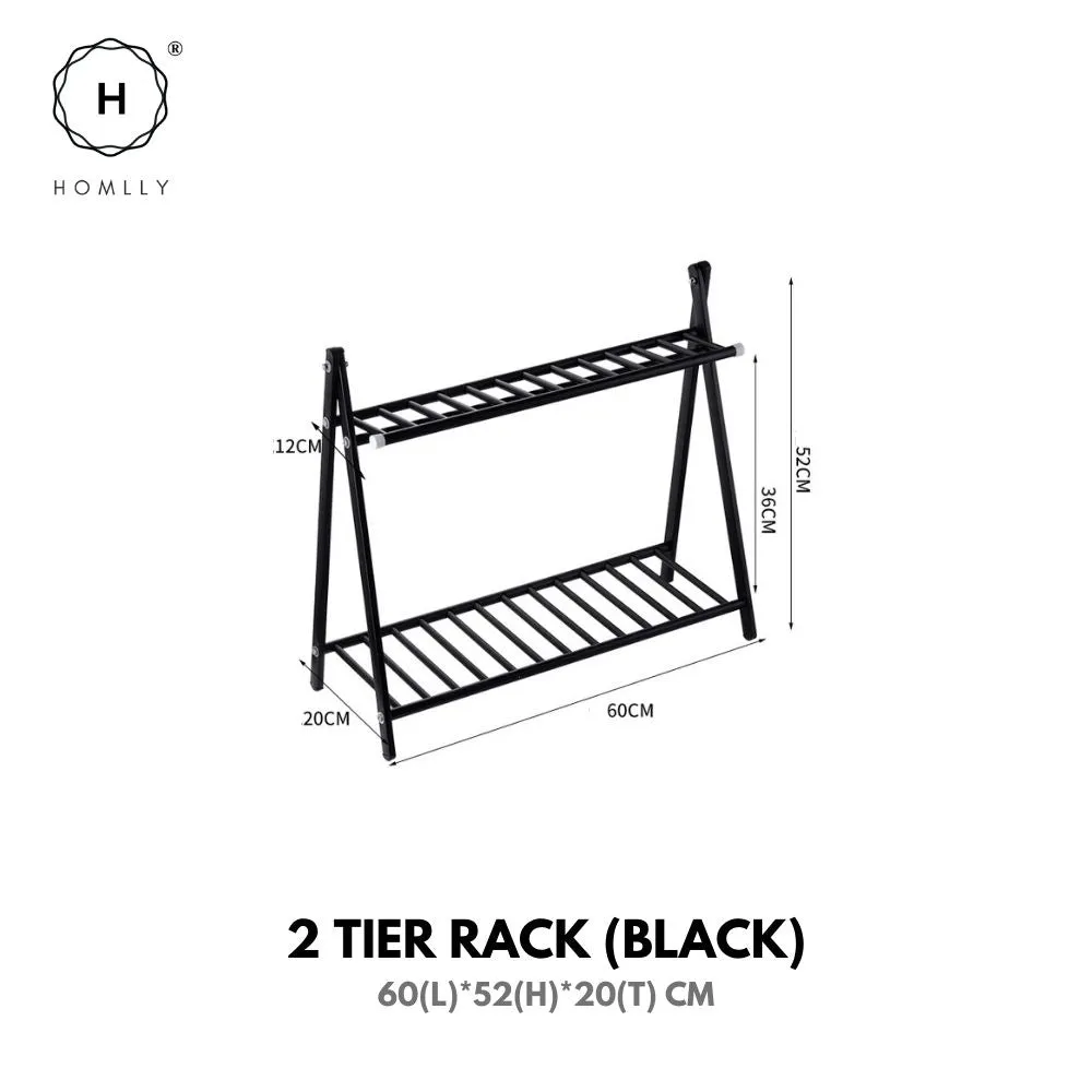 Homlly 2 / 3 Tier Stainless Steel Flower Planter Organizer Rack
