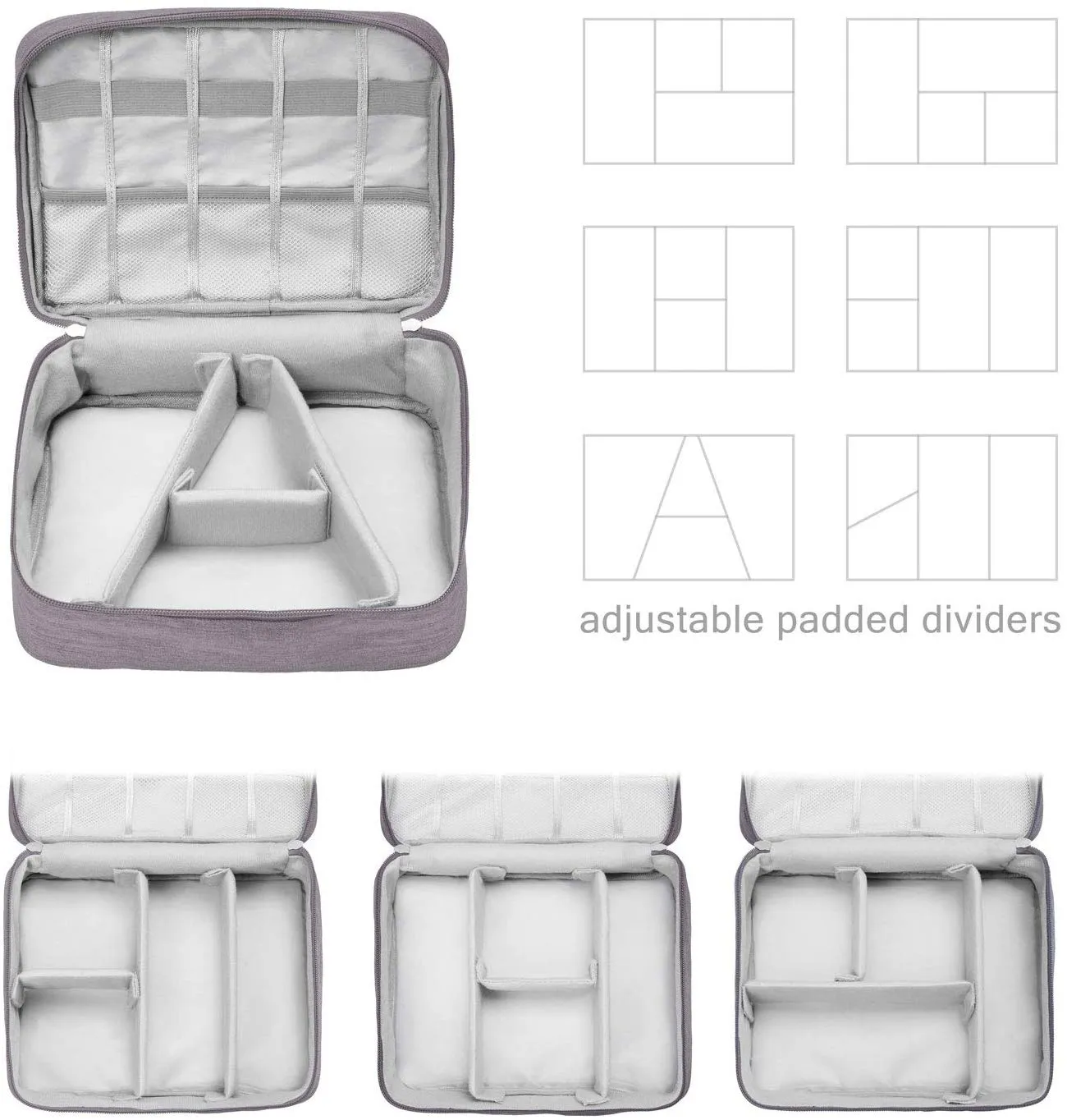 Homlly Travel Universal Cable Organizer Pouch