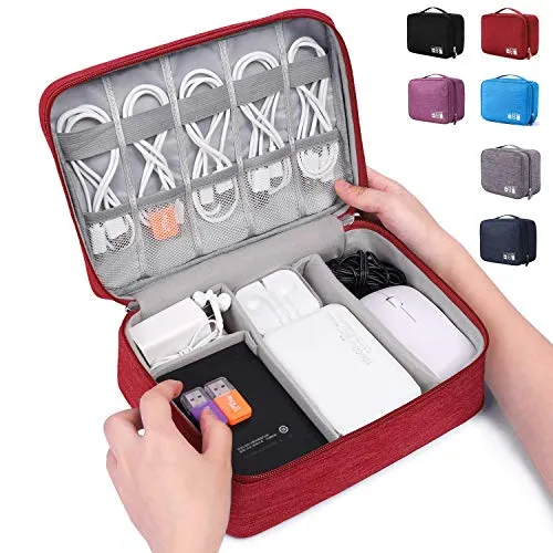 Homlly Travel Universal Cable Organizer Pouch