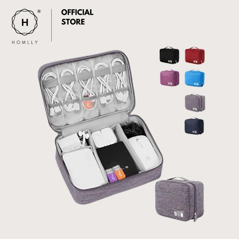 Homlly Travel Universal Cable Organizer Pouch