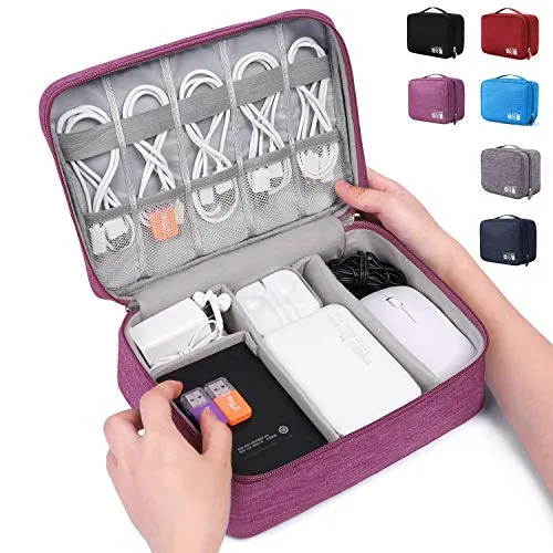 Homlly Travel Universal Cable Organizer Pouch