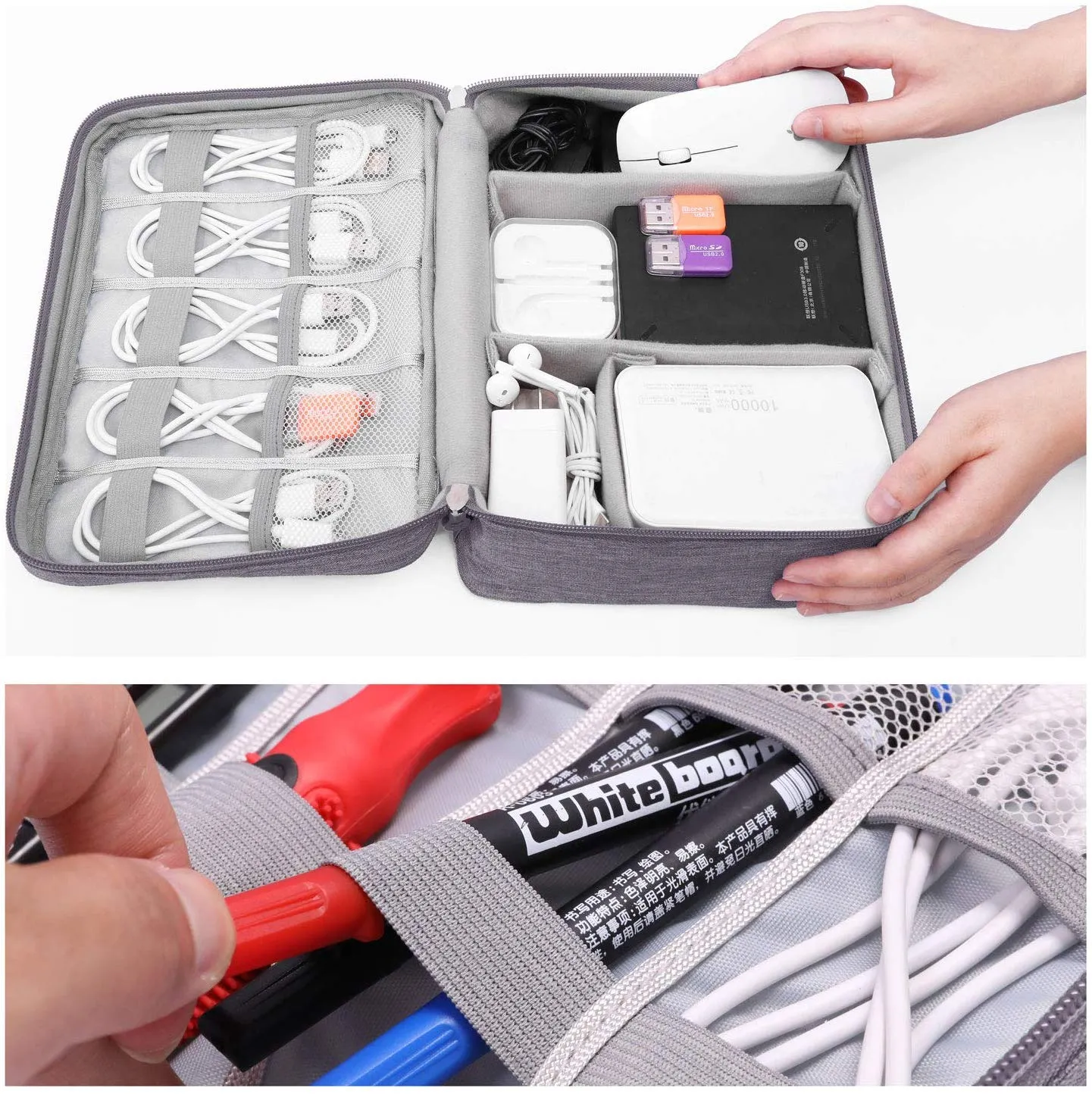Homlly Travel Universal Cable Organizer Pouch