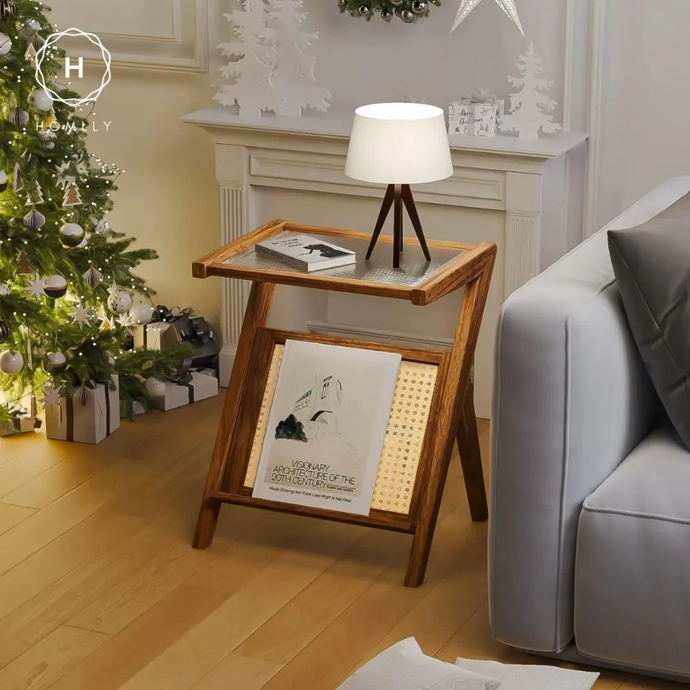 Homlly Z Rattan Side Table