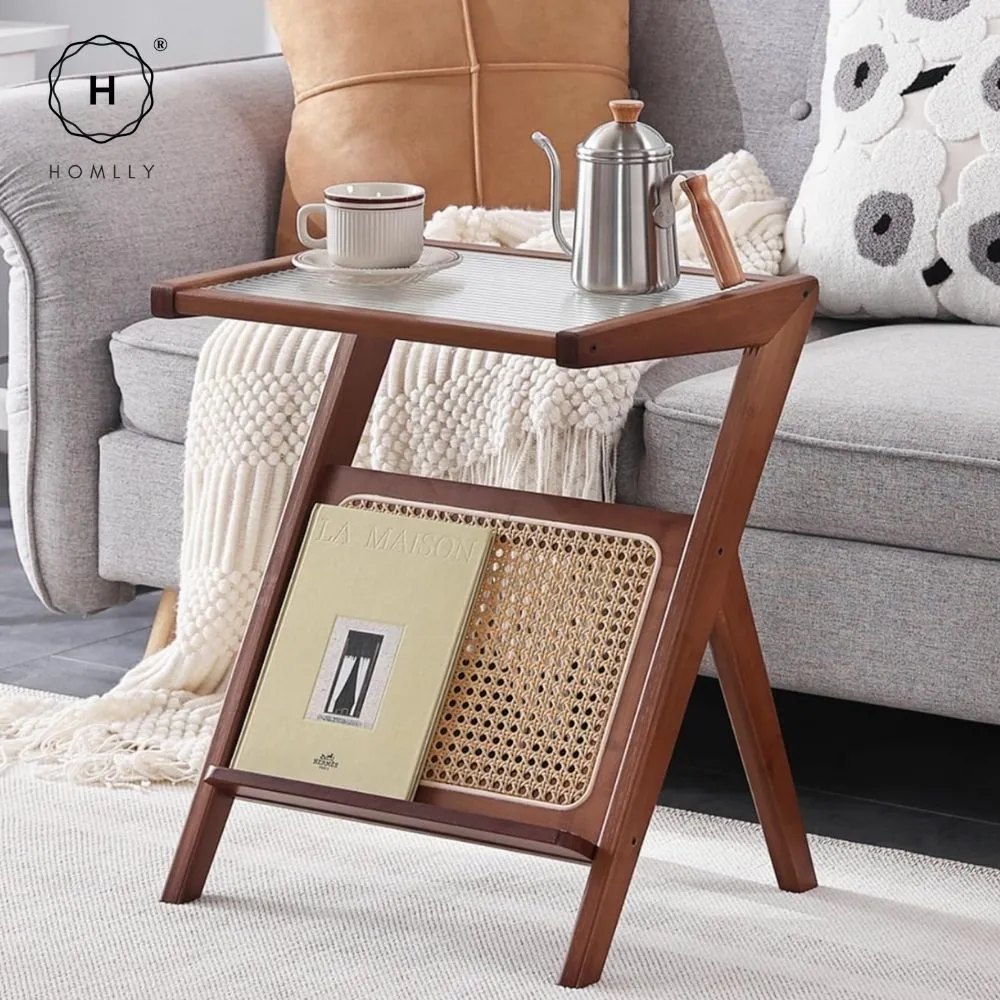 Homlly Z Rattan Side Table