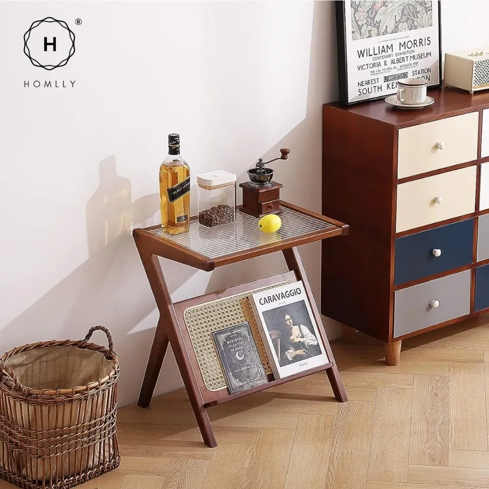 Homlly Z Rattan Side Table