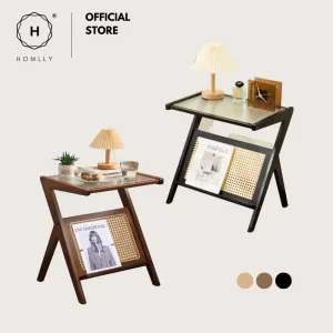 Homlly Z Rattan Side Table