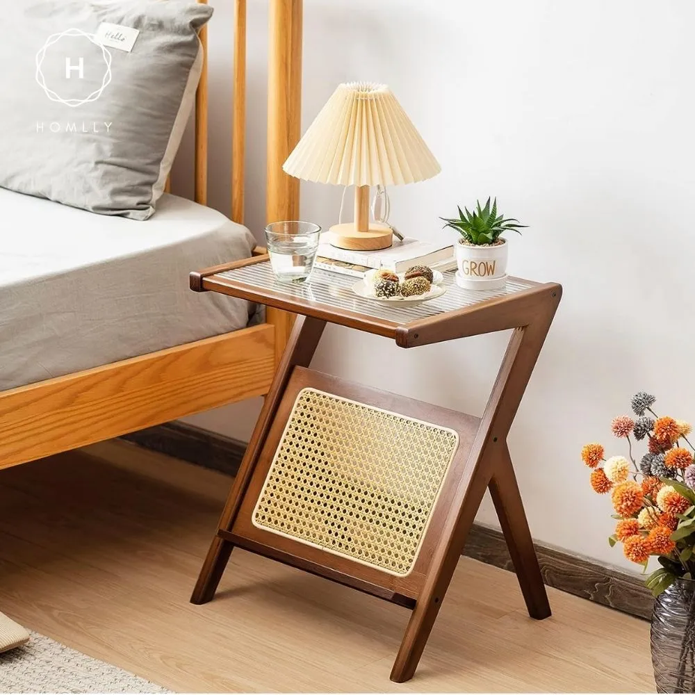 Homlly Z Rattan Side Table