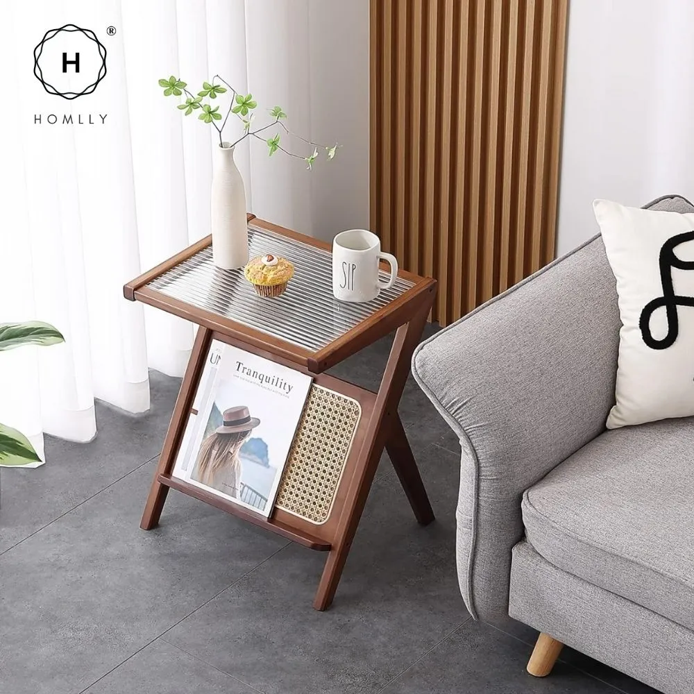 Homlly Z Rattan Side Table