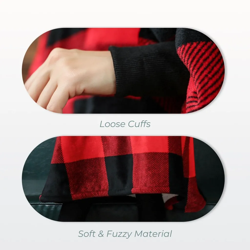 Hoodie Blanket Adult Larger Lattice