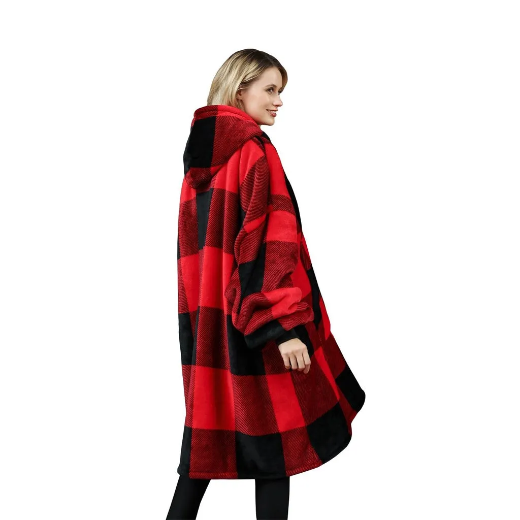 Hoodie Blanket Adult Larger Lattice