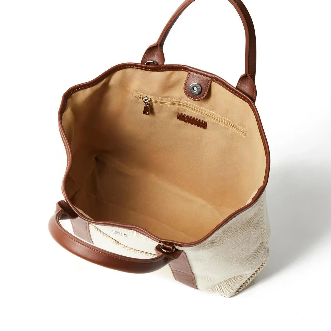 House of Little Bunny Shopping Tote Bag in Beige