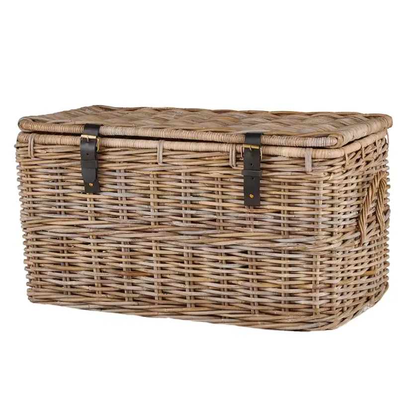 Indra Rattan Lidded Trunk