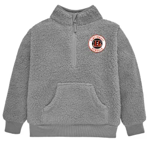 Infant & Toddler Cincinnati Bengals 1/4 Zip Sherpa Top