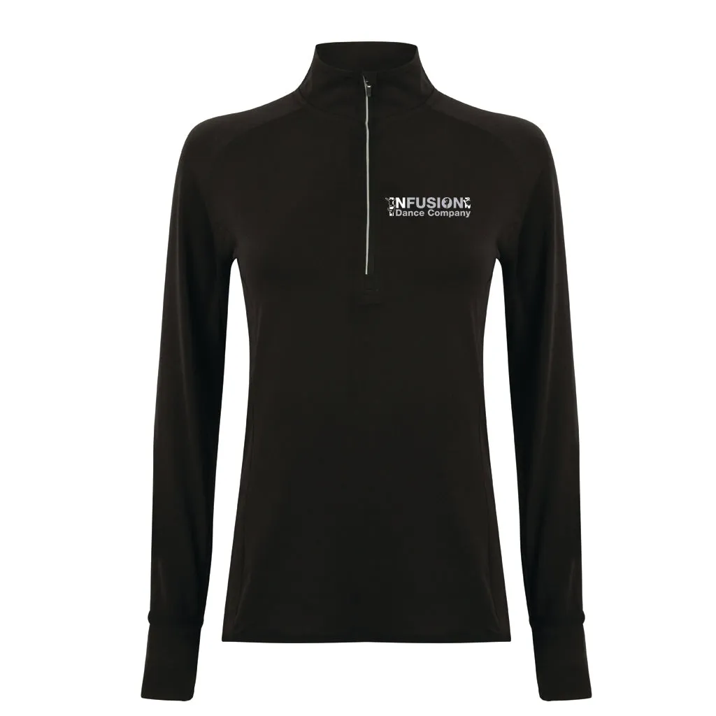 Infusion Dance Company Half Zip Drill Top