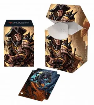 Innistrad Midnight Hunt 100  Deck Box V1 featuring Brutal Cathar for Magic: The Gathering