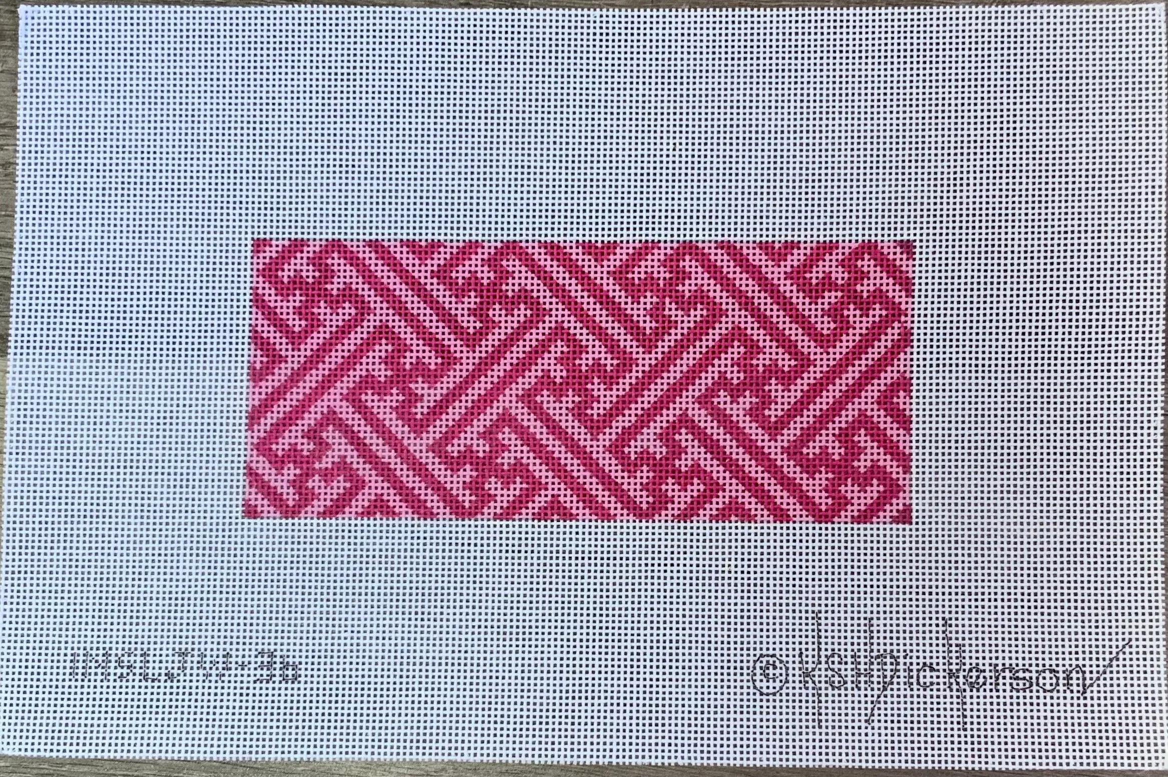 INSLJW-36 - Lee’s Jewelry Box/Wallet Insert – Chinoiserie lattice – double pink