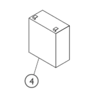 Invacare Battery Pack and Hardware for ISA Compact Invacare Hoyer Lift
