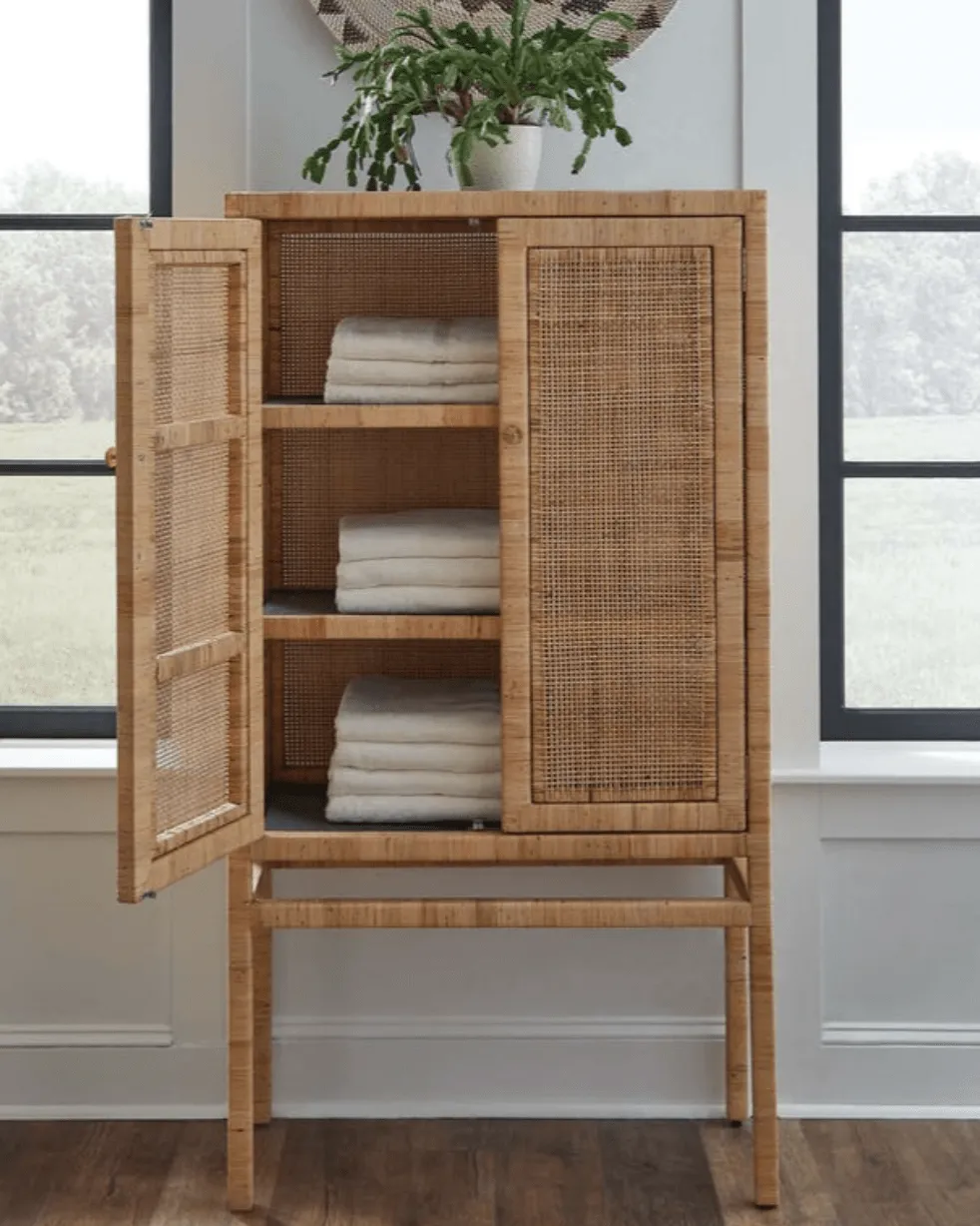 Islamorada Rattan Tall Cabinet