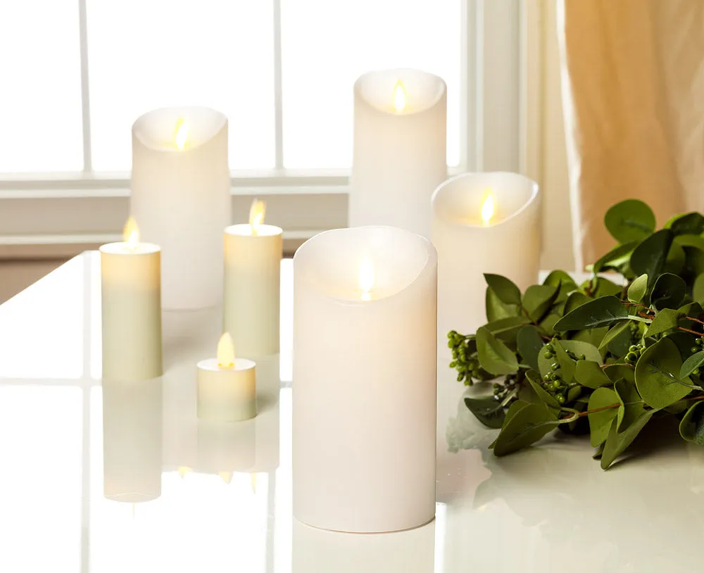 Ivory Reallite Flameless Pillar Candle