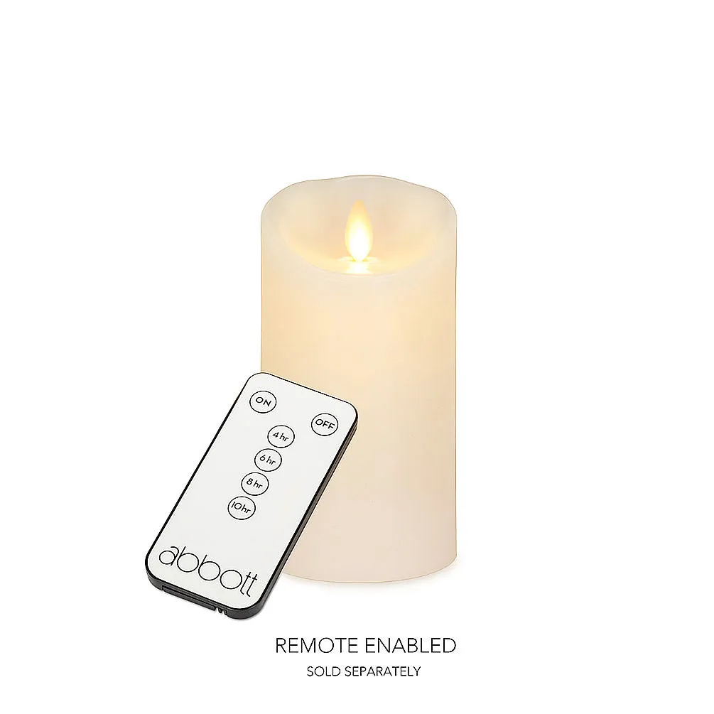 Ivory Reallite Flameless Pillar Candle