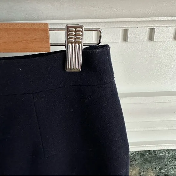 J. Crew Double Serge Wool Mini, Navy, size 2