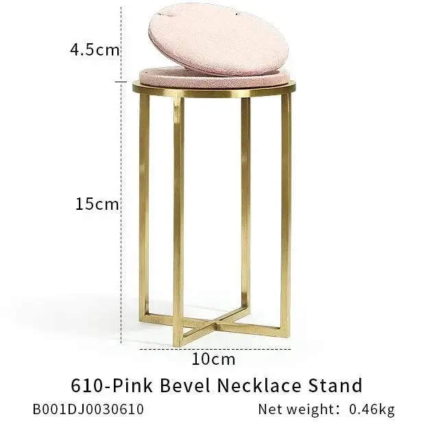 Jewelry Shop Display - Pink Necklace Holder & Earring Organizer