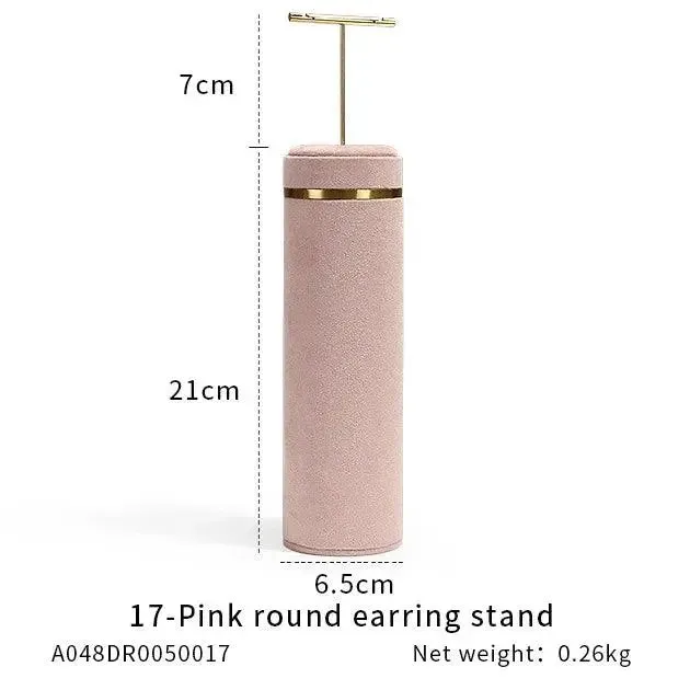 Jewelry Shop Display - Pink Necklace Holder & Earring Organizer