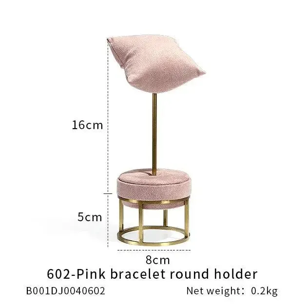 Jewelry Shop Display - Pink Necklace Holder & Earring Organizer