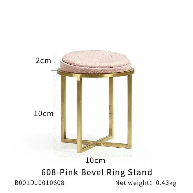 Jewelry Shop Display - Pink Necklace Holder & Earring Organizer