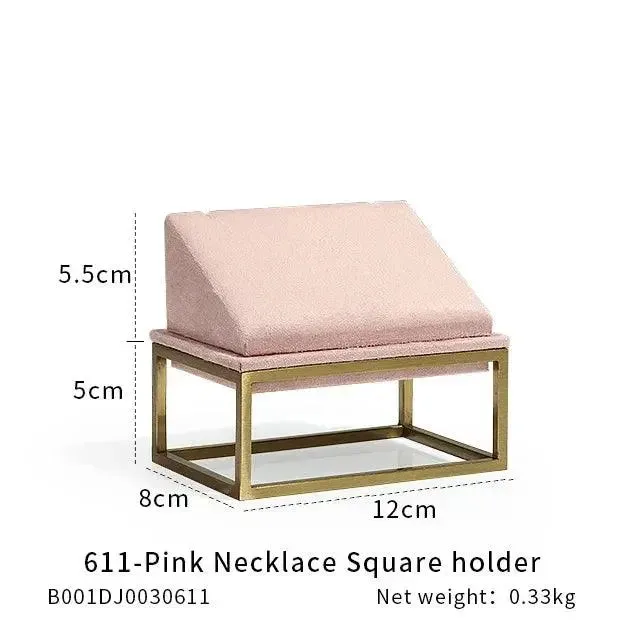 Jewelry Shop Display - Pink Necklace Holder & Earring Organizer