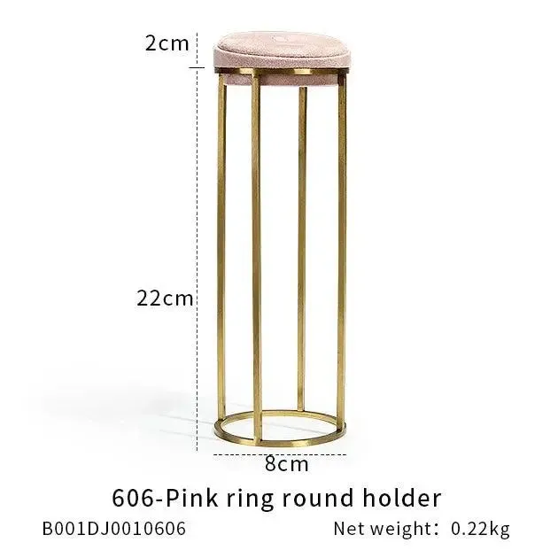 Jewelry Shop Display - Pink Necklace Holder & Earring Organizer