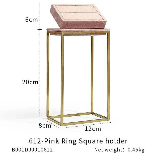 Jewelry Shop Display - Pink Necklace Holder & Earring Organizer