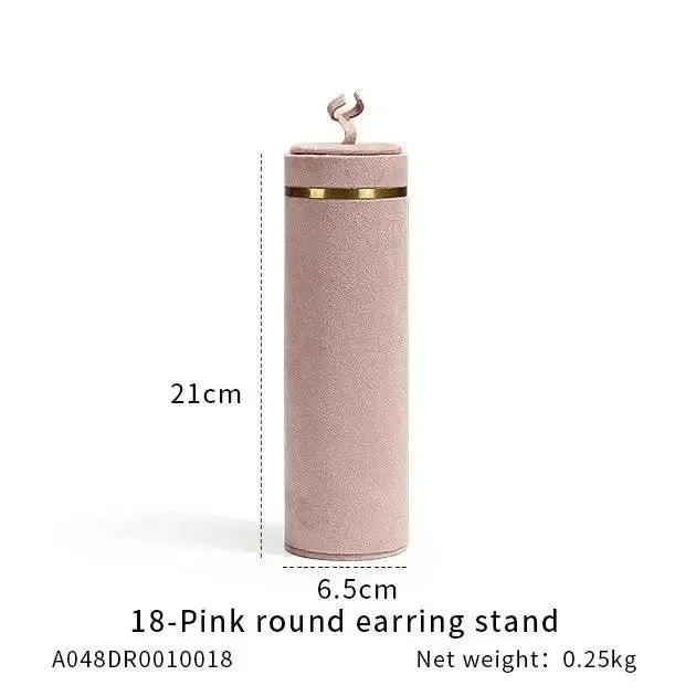 Jewelry Shop Display - Pink Necklace Holder & Earring Organizer