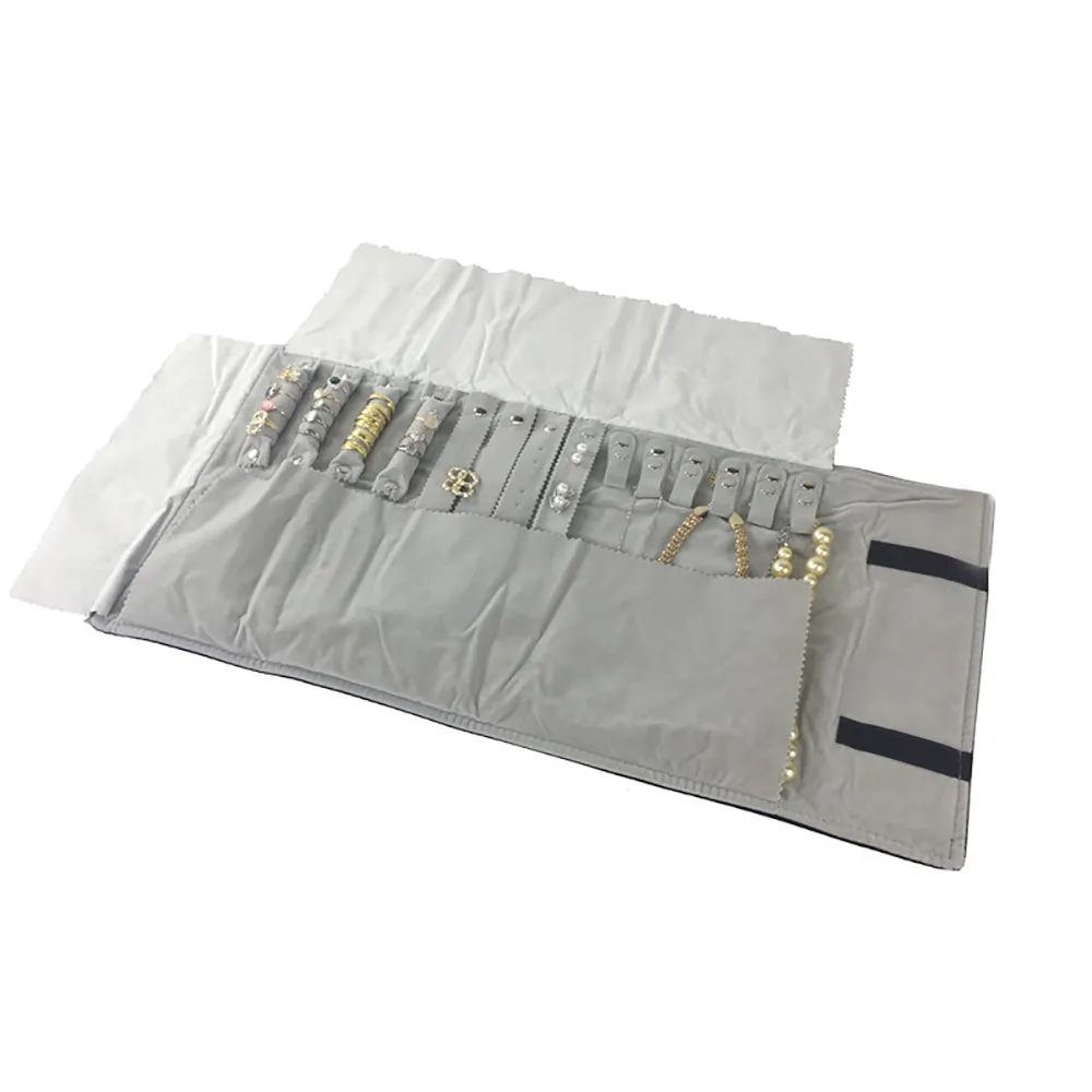 Jewelry Travel Rolls Accessories Organizer Storage Jewelry Display Multipurpose