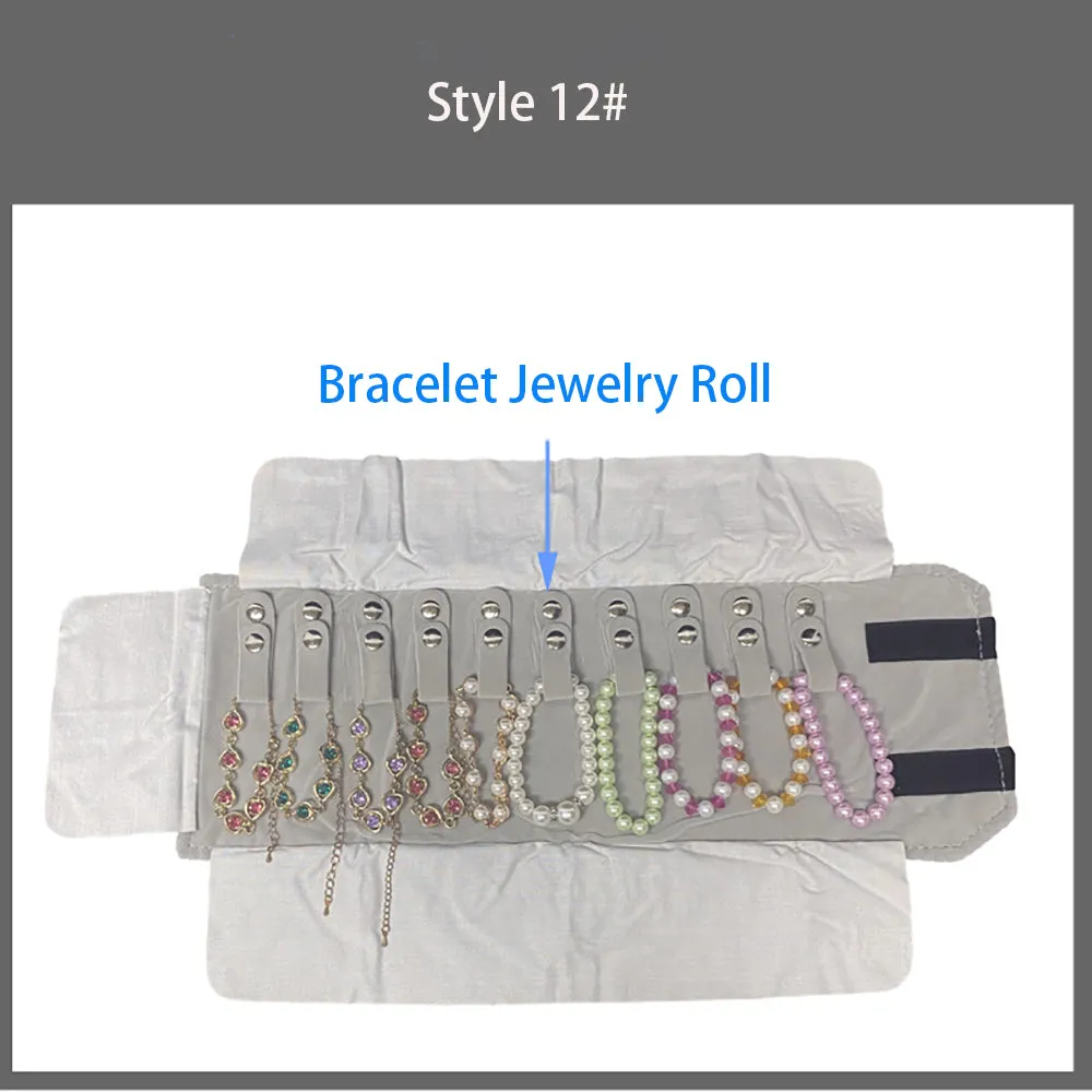 Jewelry Travel Rolls Accessories Organizer Storage Jewelry Display Multipurpose