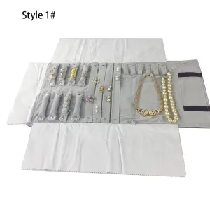 Jewelry Travel Rolls Accessories Organizer Storage Jewelry Display Multipurpose