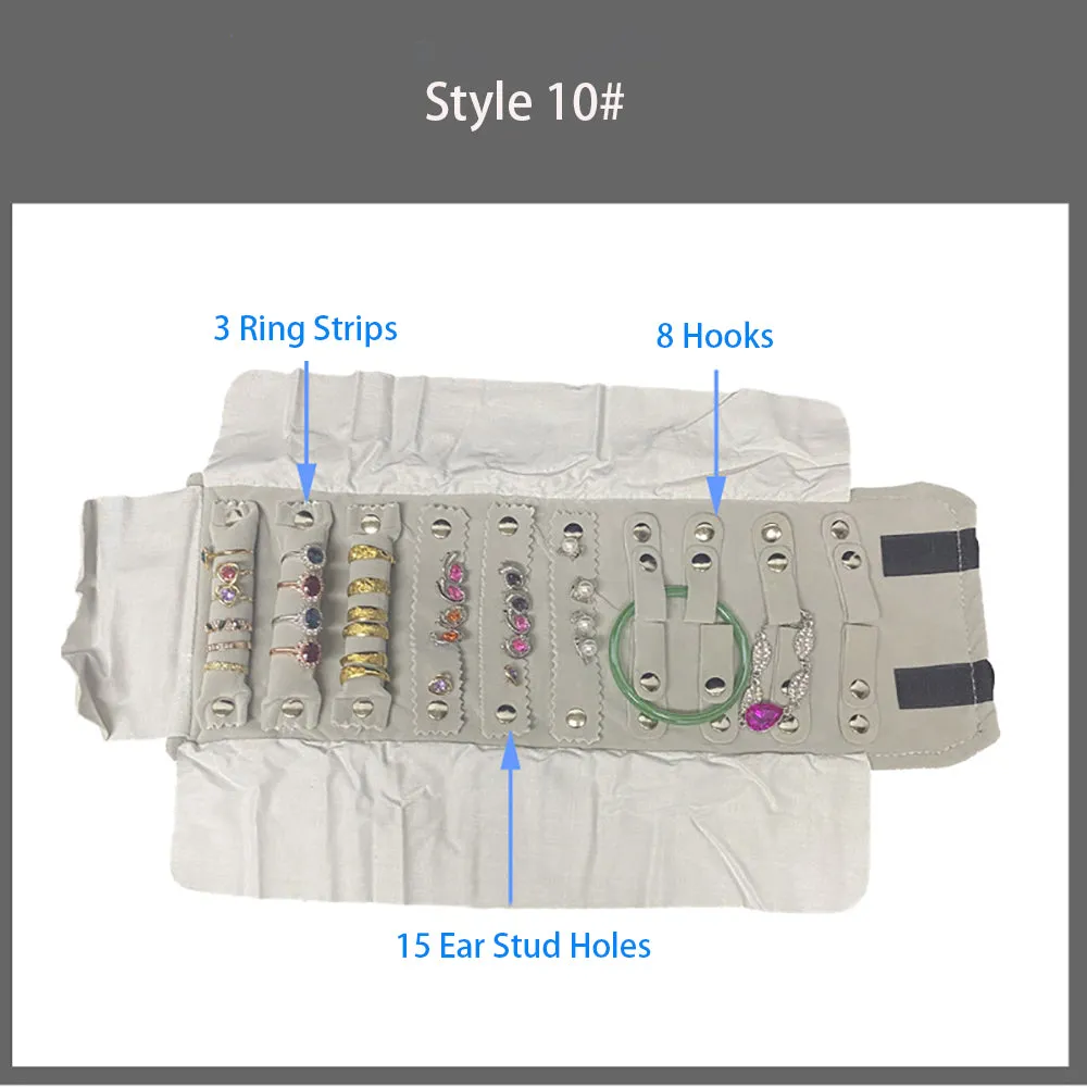 Jewelry Travel Rolls Accessories Organizer Storage Jewelry Display Multipurpose