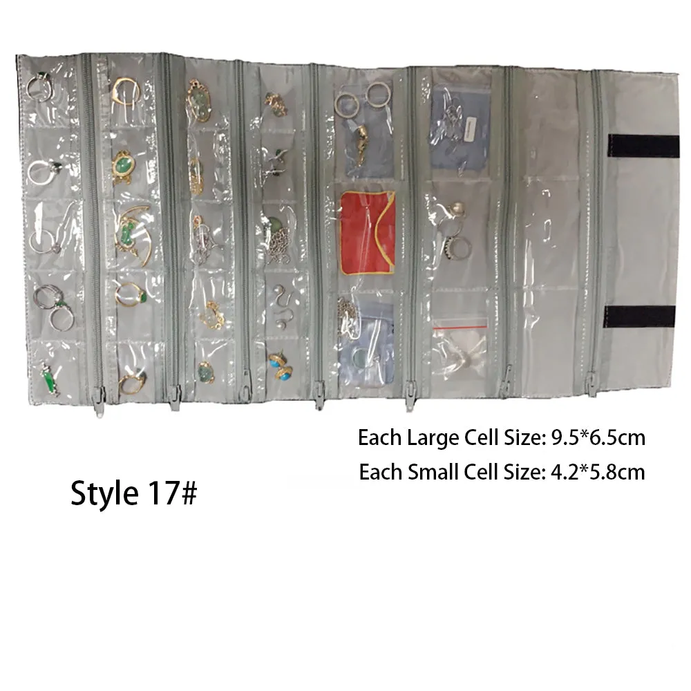 Jewelry Travel Rolls Accessories Organizer Storage Jewelry Display Multipurpose