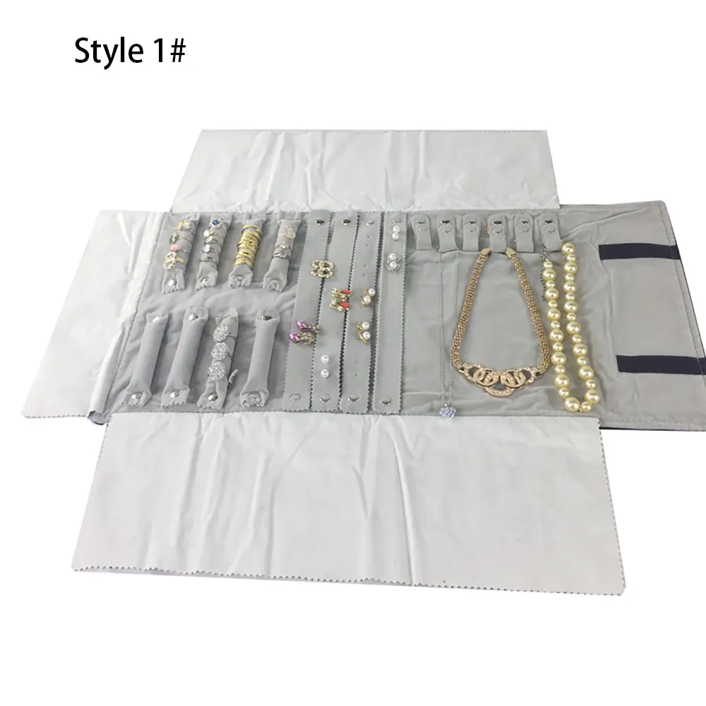 Jewelry Travel Rolls Accessories Organizer Storage Jewelry Display Multipurpose