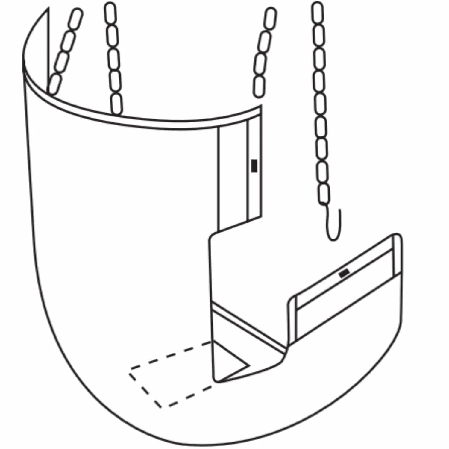 Joerns Hoyer® Seat & Back Comfort and Commode Sling Without Head Support