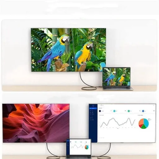 Kabel USB-C do USB-C, 40Gbps, Pleciony - 1 Metr