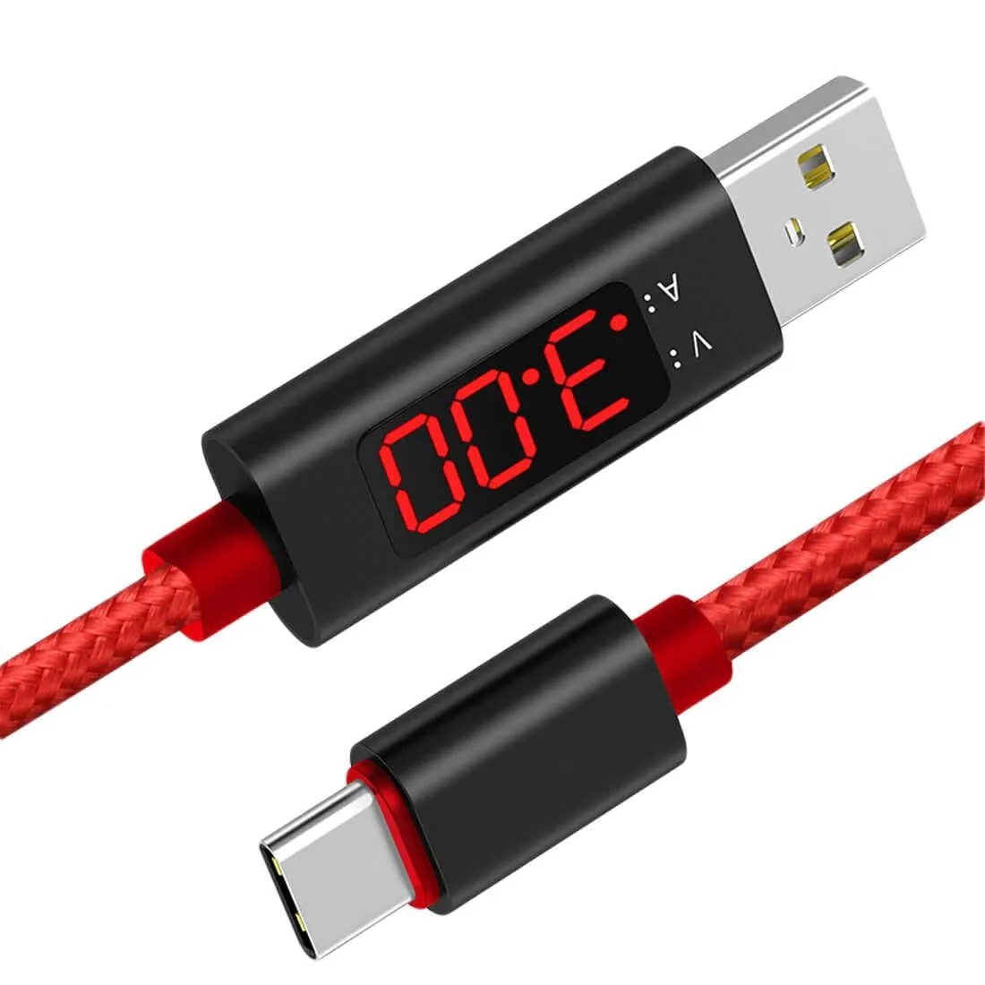 Kabel z Miernikiem Napięcia, Wzmacniany Oplotem